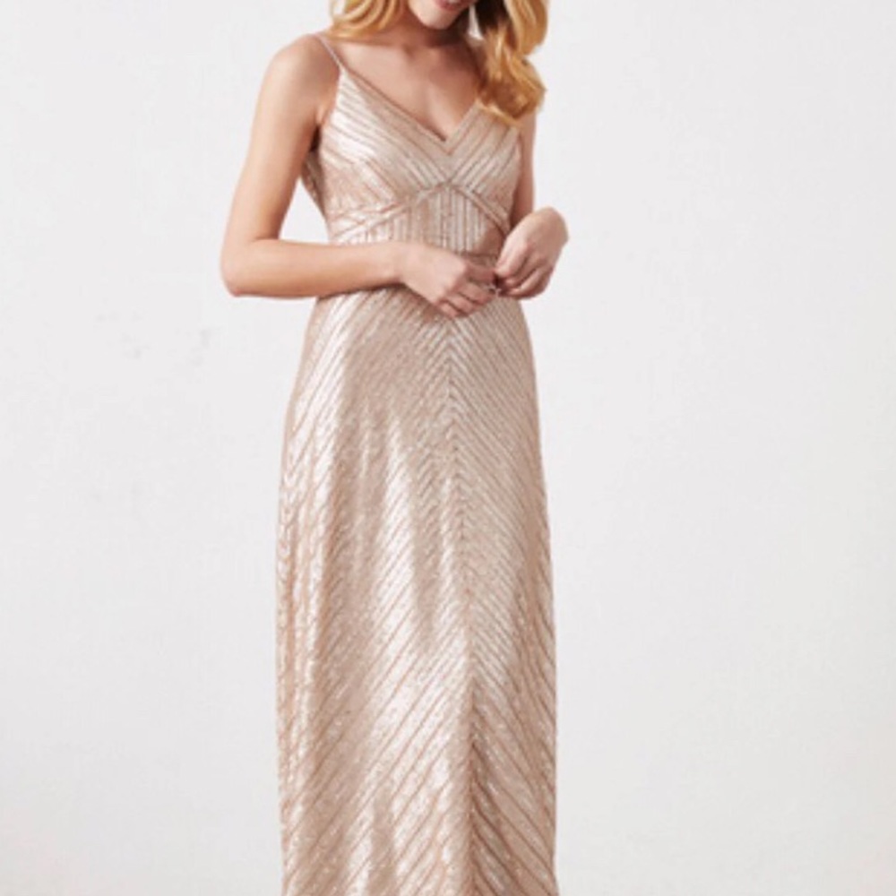COPY - Weddington Way gold sequence dress size 4